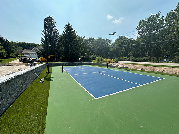 Home court (landscaping not done)